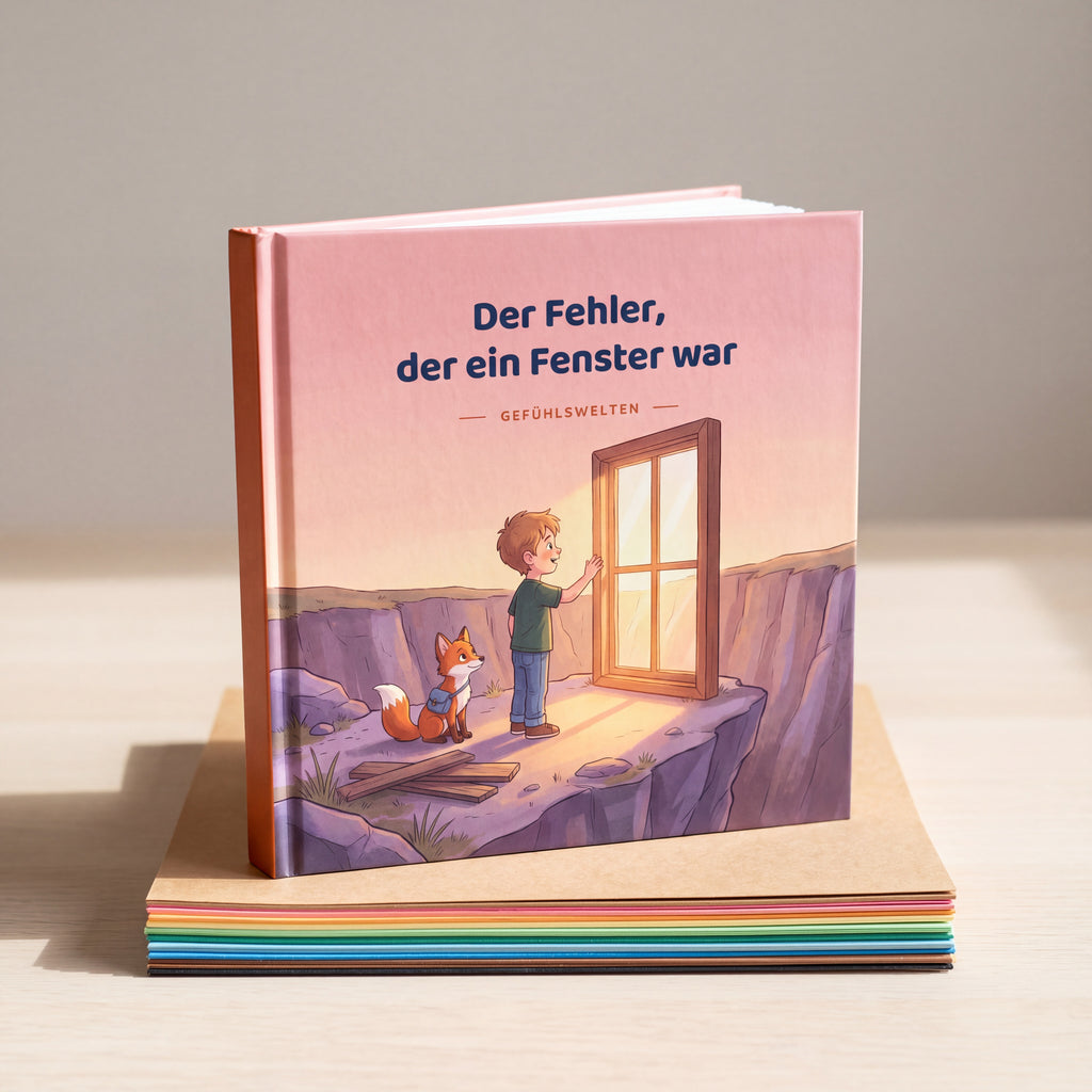 Der Fehler, der ein Fenster war, Hardcover stehend