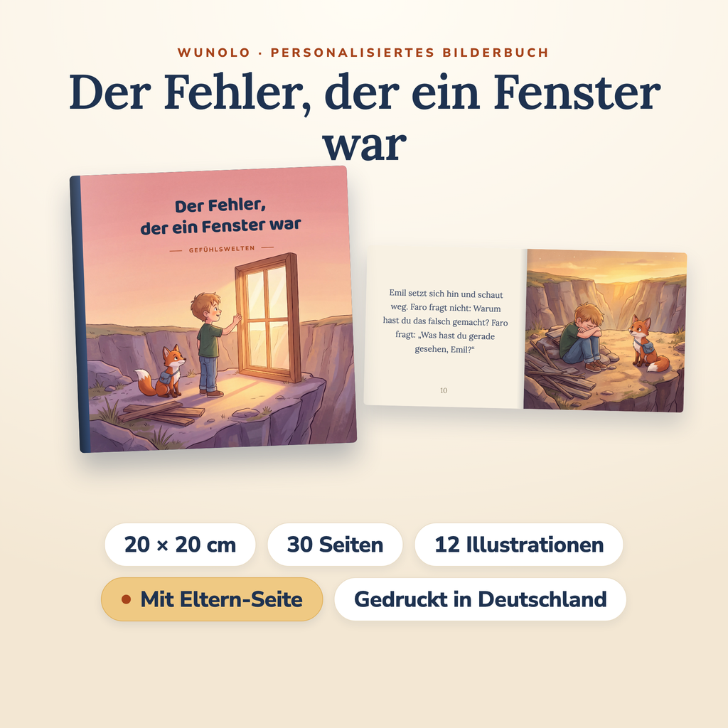 Der Fehler, der ein Fenster war, Buchdetails