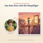 Aus dem Foto wird die Hauptfigur, Beispielabbildung