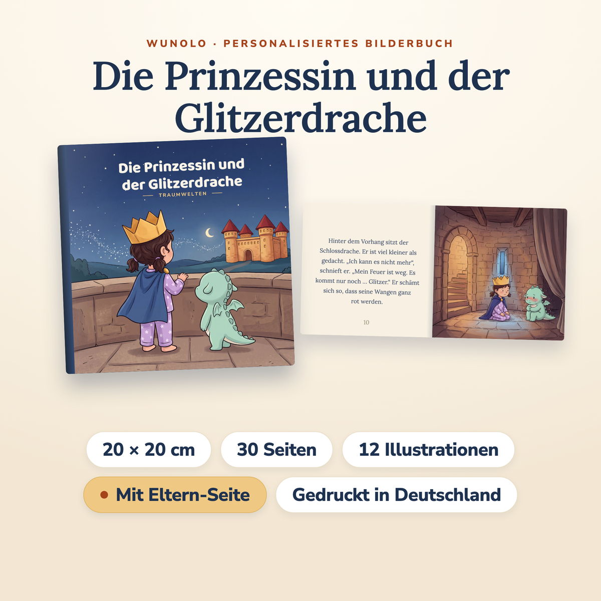 Die Prinzessin und der Glitzerdrache, Buchdetails