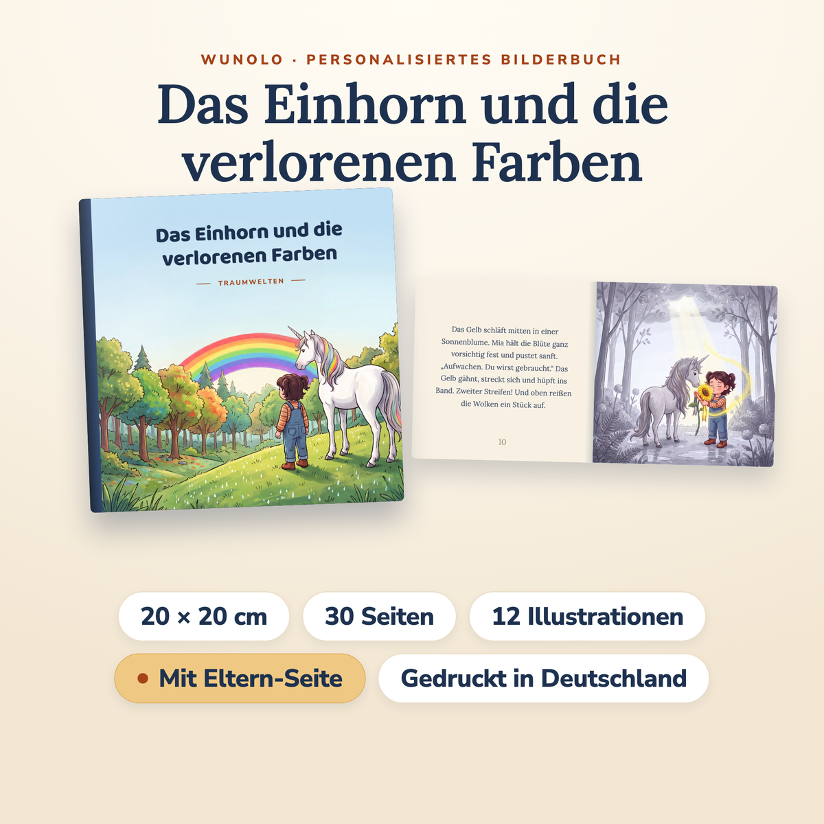 Das Einhorn und die verlorenen Farben, Buchdetails